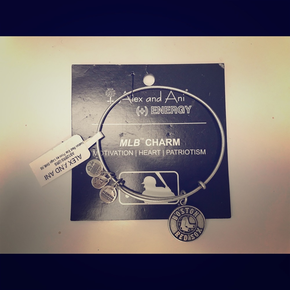 ALEX & ANI - Boston Red Sox Charm Bracelet Silver